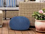 Bodenkissen ø 55 cm Pouf Sitzkissen Blau