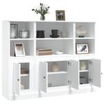 Highboard 3er Set DE7947 Weiß