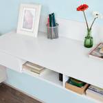 Table murale FWT30-W Blanc - Bois manufacturé - 100 x 40 x 40 cm