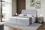 Boxspringbett APO Hellgrau - Breite: 120 cm - H4