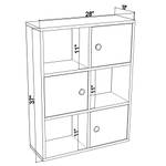 Schreibtisch WH1966 Naturfaser - 25 x 93 x 72 cm