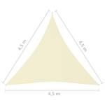 Voile solaire 3016492-2 Blanc crème - 450 x 450 x 450 cm