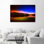 Bild auf leinwand Landschaft Wald See