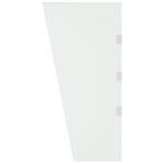 Vordach Seitenwand 3012295-1 Glas - Metall - 100 x 1 x 30 cm