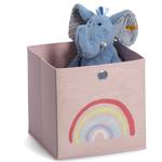 Aufbewahrungsbox "Rosy Rainbow", Vlies Pink - Kunststoff - 28 x 28 x 28 cm