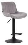 Tabouret de bar Lentini Lot de 2 Gris