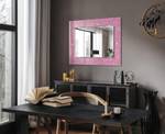 Wandspiegel Rosa Sterne Pink - Glas - 80 x 60 x 1 cm