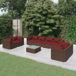 Garten-Lounge-Set (9-teilig) 3013635-16 Braun - Rot - Rotbraun