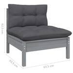 Garten-Lounge-Set Grau