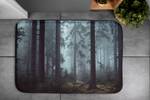 Badteppich Wald-Nebel Schwarz - Textil - 75 x 45 x 75 cm