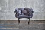 Chaise MONTY velvet Gris