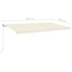 Markise 3006540-1 Creme - 600 x 350 x 1 cm