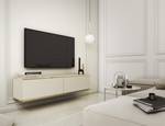 TV-Lowboard Lomé Beige - Breite: 135 cm