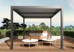 Pergola L46 Grau - Metall - 300 x 220 x 300 cm