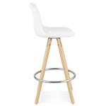 Tabouret De Bar FLORENCE Blanc - Bois massif - 41 x 87 x 41 cm