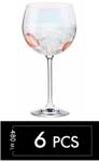 Krosno Venezia Rainbow Gin Gläser Glas - 11 x 21 x 11 cm