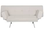 3-Sitzer Sofa BRISTOL Beige - Silber - Tiefe: 93 cm