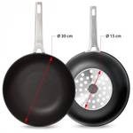 Wok-Pfanne Aire Induction Schwarz - Naturfaser - 2 x 9 x 30 cm