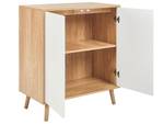 Sideboard BRISTOW Braun - Weiß - Holzwerkstoff - 76 x 84 x 40 cm