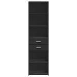 Highboard DE2135 Schwarz - Holzwerkstoff - 43 x 185 x 50 cm