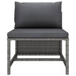 Garten-Lounge-Set (6-teilig) 3009676-21 Grau - Metall - Polyrattan - 60 x 60 x 60 cm