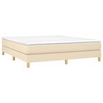 Cadre de lit 3016026-3 Marron - Blanc crème - Largeur : 160 cm