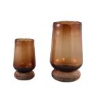 Vase Jessey Marron - Verre - 27 x 37 x 27 cm