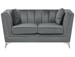 2-Sitzer Sofa GAULA Grau - Silber