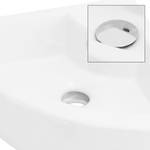 Lavabo d'angle 46x33x13cm blanc Blanc