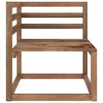 Garten-Lounge-Set Braun - Massivholz - Holzart/Dekor - 60 x 37 x 60 cm