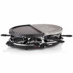 Stein Raclette Grill Schwarz - Keramik - 31 x 12 x 45 cm