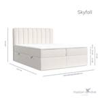 Boxspringbett Skyfall Ecru - Breite: 160 cm