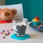 Kinderbecher Bambini Grau - Glas - 9 x 9 x 9 cm