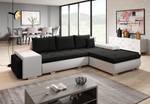 Ecksofa ARZO MINI Schwarz - Weiß - Breite: 290 cm