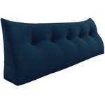 Coussin cunéiforme pour dossier Bleu - 160 x 50 cm