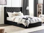 Doppelbett LUBBON Schwarz - Silber - 210 x 144 x 217 cm