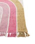 Teppich TATARLI Beige - Pink - Gelb - Naturfaser - 140 x 200 cm