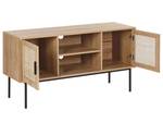 Meuble TV PASCO Noir - Marron - Bois manufacturé - 120 x 63 x 39 cm