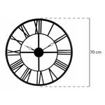 脴 Wanduhr moderne 70 cm, Schwarze Uhr