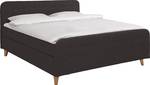 Nordic Box Boxspringbett TBO Anthrazit - Breite: 202 cm - H3