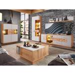 Wohnzimmer Valente 40 (5-teilig) LED Grau - Holzwerkstoff - Holzart/Dekor - 380 x 202 x 48 cm