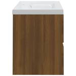 Waschbeckenunterschrank  3007833-3 Eiche Dunkel - Breite: 80 cm