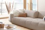 Sofa PALACE Sitztiefenverstellung Cord KAWOLA Sofa PALACE 3-Sitzer mit Sitztiefenverstellung Cord taupe - Taupe