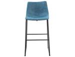 Tabouret de bar FRANKS Noir - Bleu