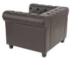 Fauteuil relax Chesterfield (2 pièces) Marron - Cuir synthétique - 109 x 74 x 90 cm