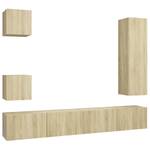 TV-Schrank 5er Set D617 Braun - Holzwerkstoff - 30 x 110 x 31 cm