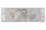 Acrylbild handgemalt Simply Love Beige - Massivholz - Textil - 150 x 50 x 4 cm