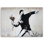 Bild Banksy Flower Thrower Graffiti 100 x 70 cm