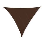 Voile d'ombrage triangle marron 600 x 510 cm