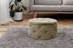 Pouf ALIA Beige - Textile - 55 x 30 x 55 cm